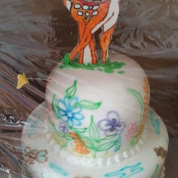 Roma Bakery Pastry Shop - Terrible Looking Cake. I didn't want air brush designs and this looks unfinished and blurry. - Bakeries Near Me - Blue Bell, Pennsylvania Roma Bakery Pastry Shop - Terrible Looking Cake. I didn't want air brush designs and this looks unfinished and blurry. - Bakeries Near Me - Blue Bell, Pennsylvania