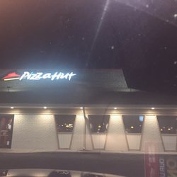 Pizza Hut - It's so cold waited to take the picture from inside my car