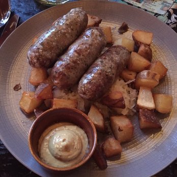 Bronwyn - "Tower" of kielbasa. Good flavor on the sausages but not worth the price - German Near Me - Somerville, Massachusetts