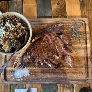 The Meat Cellar - Tomahawk steak and Brussels sprouts - Meat Shops Near Me - Claremont, California