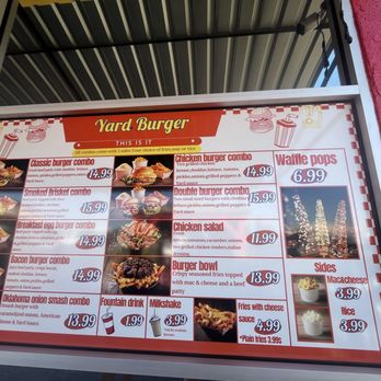Yard Burger - Menu - Burgers Near Me - Fresno, California