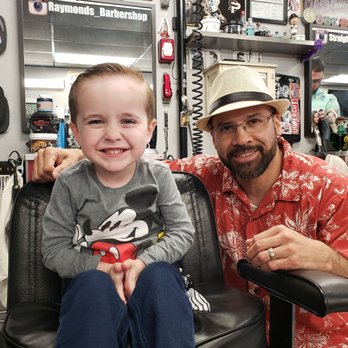 Raymond's Barber Shop - Javier just finished Elijah's haircut. - Barbers Near Me - Santee, California Raymond's Barber Shop - Javier just finished Elijah's haircut. - Barbers Near Me - Santee, California