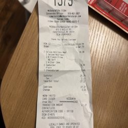 McDonald's - Receipt