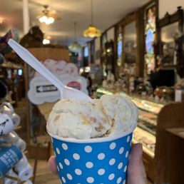 Ice cream: coconut chip and turtle fudge flavors Ice cream: coconut chip and turtle fudge flavors