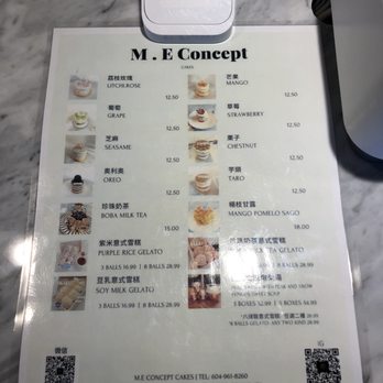 M E Concept Cakes - Menu - Custom Cakes Near Me - Vancouver, British Columbia