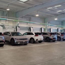 Car charging area