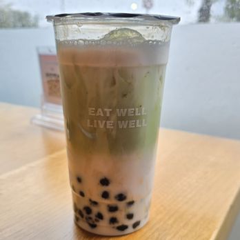 Tasty Pot - Rose Matcha latte with bobba - Hot Pot Near Me - Oxnard, California