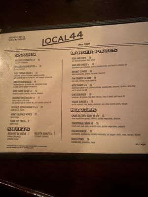 Menu photo 1 Local 44 Philadelphia, PA Menu photo 1 Local 44 Philadelphia, PA