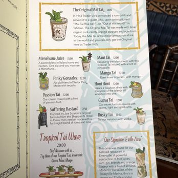 Trader Vic's - Mai Tai menu - Hawaiian Near Me - Emeryville, California Trader Vic's - Mai Tai menu - Hawaiian Near Me - Emeryville, California