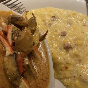 Pappadeaux Seafood Kitchen - Sautéed Crab Fingers with savory grits - Seafood Near Me - Duncanville, Texas Pappadeaux Seafood Kitchen - Sautéed Crab Fingers with savory grits - Seafood Near Me - Duncanville, Texas