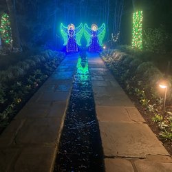 Bellingrath's Magic Christmas In Lights - Angels reflecting in the water