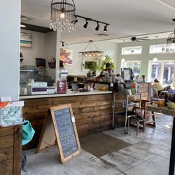 Choice Health Bar - Paia - Bright, beautiful place, and they sell locally-made goods and feature art by local artists!