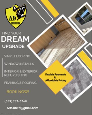 K9 Construction Logo