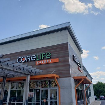 CoreLife Eatery - Outside of the building which had additional seating. - Salad Near Me - Indianapolis, Indiana