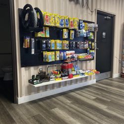 El Camino Car Wash & Detail Center - Waiting inside, lots of car accessories to customize your car before you leave