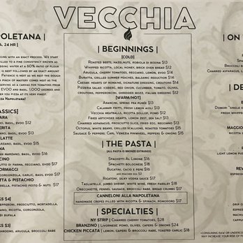 Vecchia Nuova - Menu - Pizza Near Me - Phoenixville, Pennsylvania
