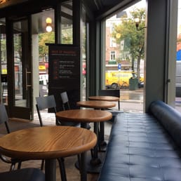 Plenty of seating and free bathroom!