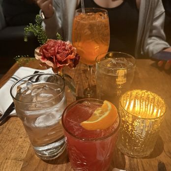 North Italia - Pomegranate drink and new Italian spritz (back) - Italian Near Me - San Diego, California North Italia - Pomegranate drink and new Italian spritz (back) - Italian Near Me - San Diego, California