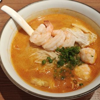 Le Shrimp Noodle Bar - #A1 triple combo with thick noodles - Ramen Near Me - Costa Mesa, California Le Shrimp Noodle Bar - #A1 triple combo with thick noodles - Ramen Near Me - Costa Mesa, California