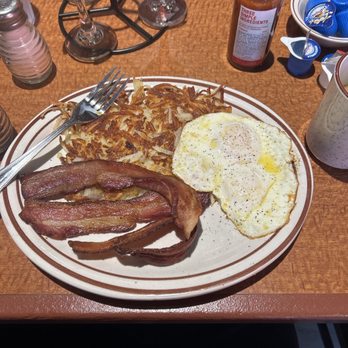 Bella’s Diner - Eggs and bacon over meat - Coffee & Tea Near Me - Bakersfield, California