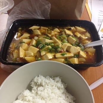 Wok On Fire - Ma Po Tofu $7.50, Rice $1.00 , I hope I don't get sick - Chinese Near Me - Los Angeles, California