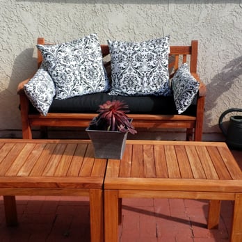 The Fix It Lass - I refinished this teak patio furniture in November and was able to take this follow up photo in April, still beautiful! - Handyman Near Me - Torrance, California The Fix It Lass - I refinished this teak patio furniture in November and was able to take this follow up photo in April, still beautiful! - Handyman Near Me - Torrance, California
