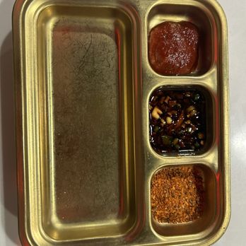 Hongyuan Kebab - Sauce Tray - Asian Fusion Near Me - San Diego, California Hongyuan Kebab - Sauce Tray - Asian Fusion Near Me - San Diego, California