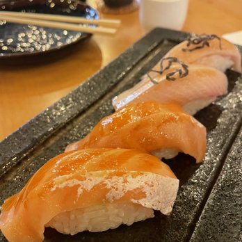 Sushi Kuu - Salmon and yellowtail belly sushi - Sushi Bars Near Me - Visalia, California Sushi Kuu - Salmon and yellowtail belly sushi - Sushi Bars Near Me - Visalia, California