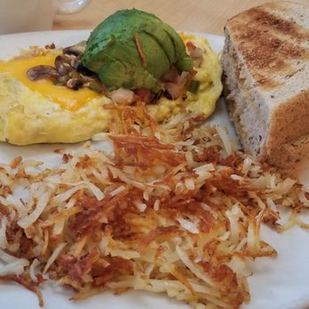 Perkins American Food - Veggie omlett with Avocado, hash browns, and rye toast - Bakeries Near Me - Cheyenne, Wyoming Perkins American Food - Veggie omlett with Avocado, hash browns, and rye toast - Bakeries Near Me - Cheyenne, Wyoming
