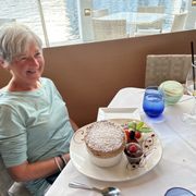 Photo of Blue Moon Fish - Lauderdale by the Sea, FL, United States. Chocolate raspberry soufflé