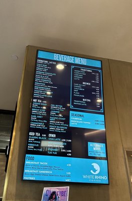 Menu photo 1 White Rhino Coffee Dallas, TX Menu photo 1 White Rhino Coffee Dallas, TX
