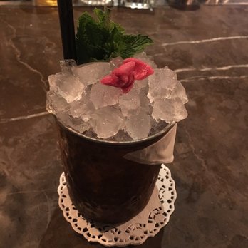 Dishoom - Gin and rose drink from the bar. Delicious! - Indian Near Me - London, XGL