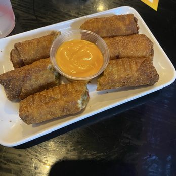 Cali Kitchen and Bar - Boudin egg rolls, be careful that filling will burn your mouth. Let it cool off - Cajun/Creole Near Me - Houston, Texas Cali Kitchen and Bar - Boudin egg rolls, be careful that filling will burn your mouth. Let it cool off - Cajun/Creole Near Me - Houston, Texas