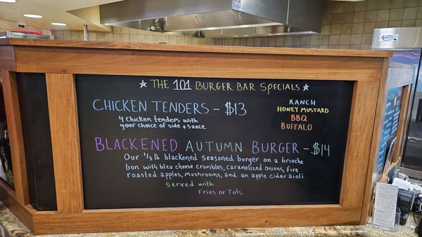 Menu photo 2 101 Burger Bar Florence, OR