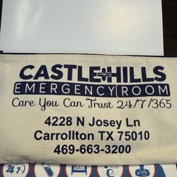 Castle Hills Emergency Room - Thank you goody bag.