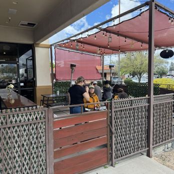Frida's Cafe - Fridas Cafe west patio ( there was a dog ) - Cafes Near Me - Tucson, Arizona