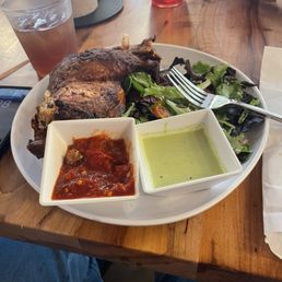 Rotisserie 1/2 chicken and a side salad