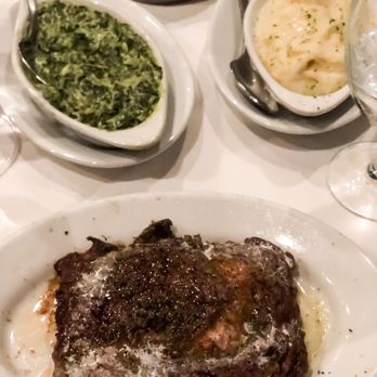 Ruth's Chris Steak House - Petite Ribeye  Cream spinach  Mash potatoes - Steakhouses Near Me - Pasadena, California