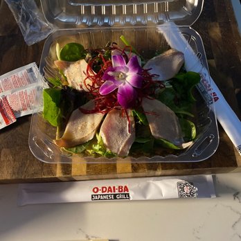 O-Dai-Ba - Seared Ahi Tuna Salad - Japanese Near Me - Rancho Cucamonga, California O-Dai-Ba - Seared Ahi Tuna Salad - Japanese Near Me - Rancho Cucamonga, California