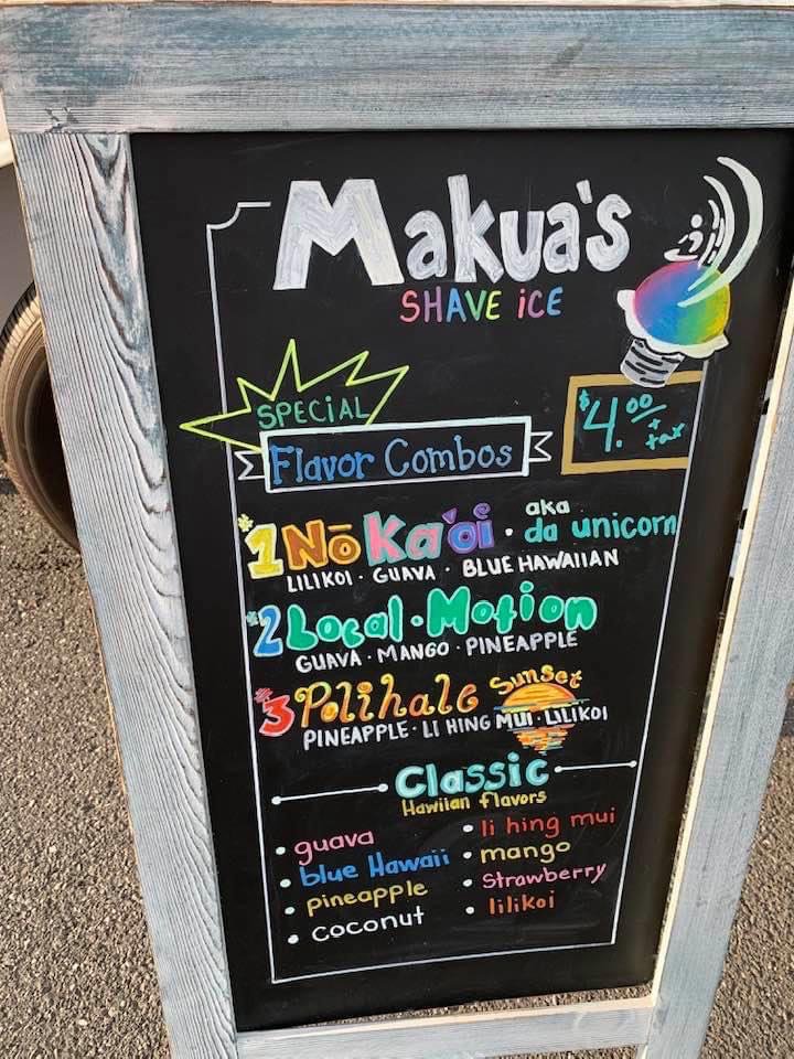 Makua's Shave Ice Logo