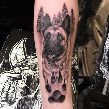 Studio City Tattoo - Man's best friend by Jim Down - Tattoo Near Me - Studio City, California Studio City Tattoo - Man's best friend by Jim Down - Tattoo Near Me - Studio City, California