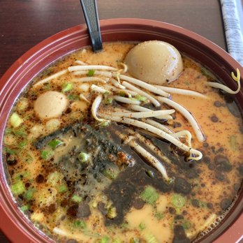 RamenKoko - Spicy Tonkotsu Ramen with black garlic - Ramen Near Me - Highland, California RamenKoko - Spicy Tonkotsu Ramen with black garlic - Ramen Near Me - Highland, California
