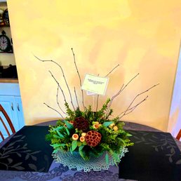 Just gorgeous Thanksgiving Centerpiece for my beloved Library Media Assistant!