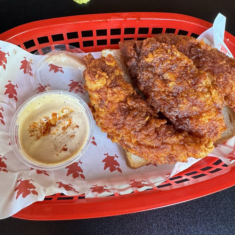 Ricky's Hot Chicken - Chicken Tenders - spice level hot - Chicken Wings Near Me - Plano, Texas Ricky's Hot Chicken - Chicken Tenders - spice level hot - Chicken Wings Near Me - Plano, Texas
