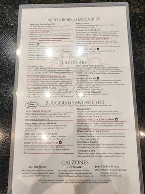 Menu photo 2 Neighbors 828 Artisan Kitchen Sherrills Ford, NC