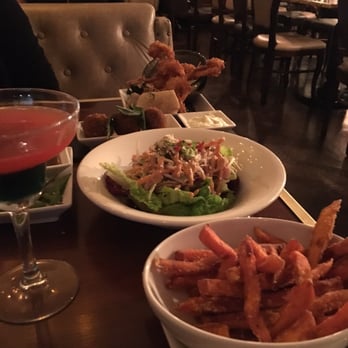 The Alchemist - Fooood - sweet potato fries, bang bang salad, pork Bon bons and coconut prawns in katsu sauce - Cocktail Bars Near Me - London, XGL The Alchemist - Fooood - sweet potato fries, bang bang salad, pork Bon bons and coconut prawns in katsu sauce - Cocktail Bars Near Me - London, XGL