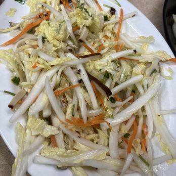 Yang's Dumpling House - Chinese style salad: Napa cabbage, carrot, cilantro... - Dim Sum Near Me - Kirkland, Washington Yang's Dumpling House - Chinese style salad: Napa cabbage, carrot, cilantro... - Dim Sum Near Me - Kirkland, Washington