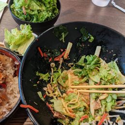 All of the lettuce you see in this picture from the spicy hiyashi