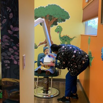 Sparkle Kids Dental Care - Cheese with the dinosaur! - Pediatric Dentists Near Me - Modesto, California