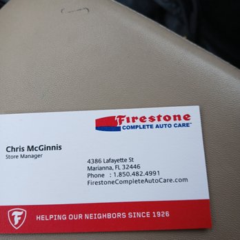Firestone Complete Auto Care - Very rude and obnoxious manager. - Tires Near Me - Marianna, Florida
